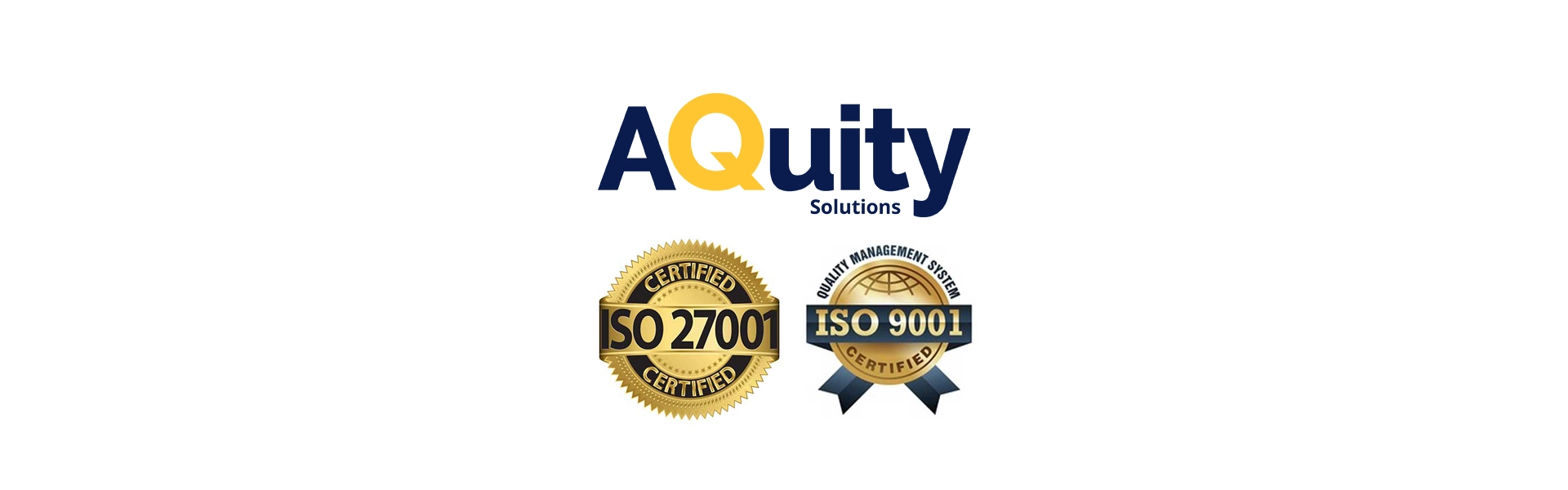 AQuity Solutions with ISO 27001 Certificate